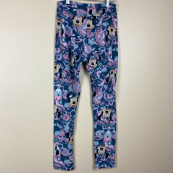 ✨2/$20✨ LulaRoe Minne Mouse Disney Legging Tall Curvy Floral‎ Muticolor - Picture 5 of 9